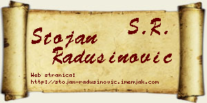 Stojan Radusinović vizit kartica